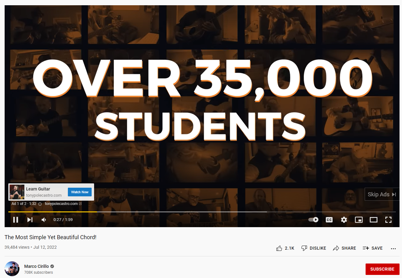 youtube ad example