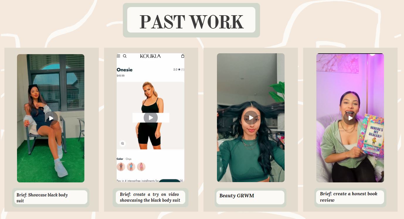influencer media kit example