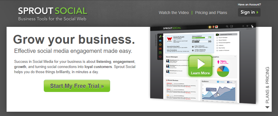 Sprout social 2010 branding