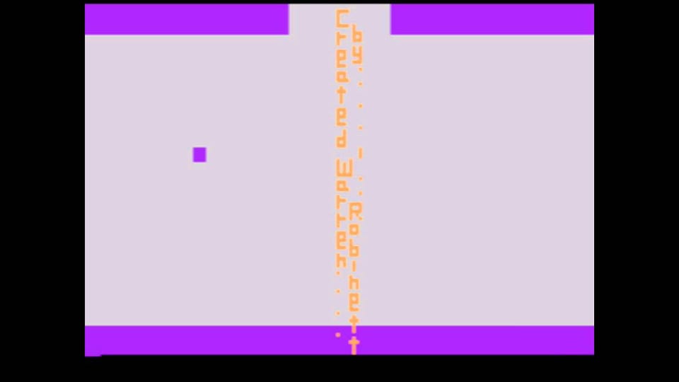 A screenshot of the easter egg found in the Atari Game, 